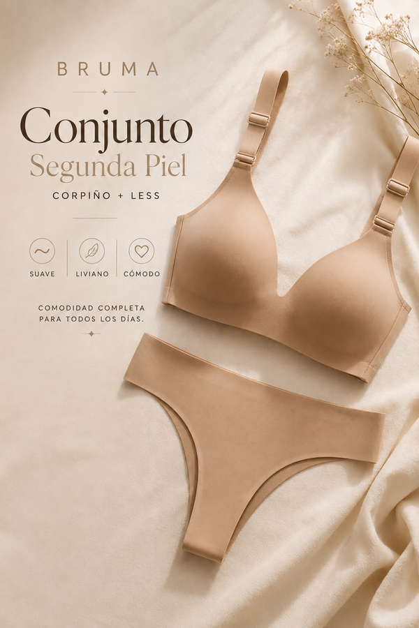 Conjunto Corpiño y Less Segunda Piel