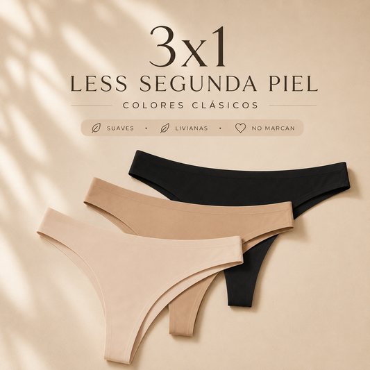 ⁠Pack x3 Less Segunda Piel